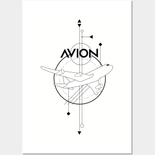 Aviation Aircraft Geometric Plane Posters and Art